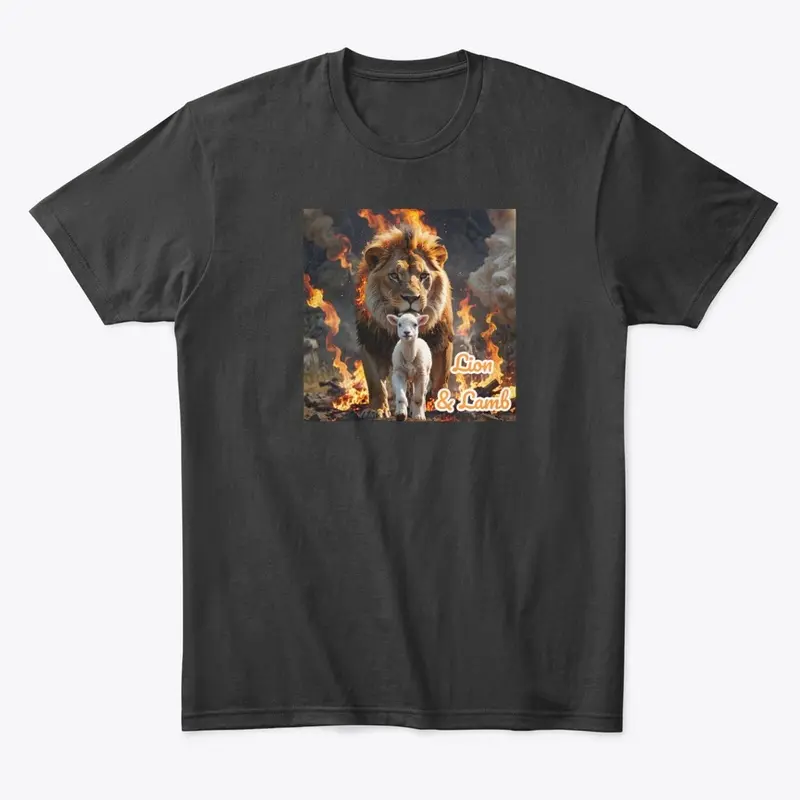 Lion and Lamb through the flames 